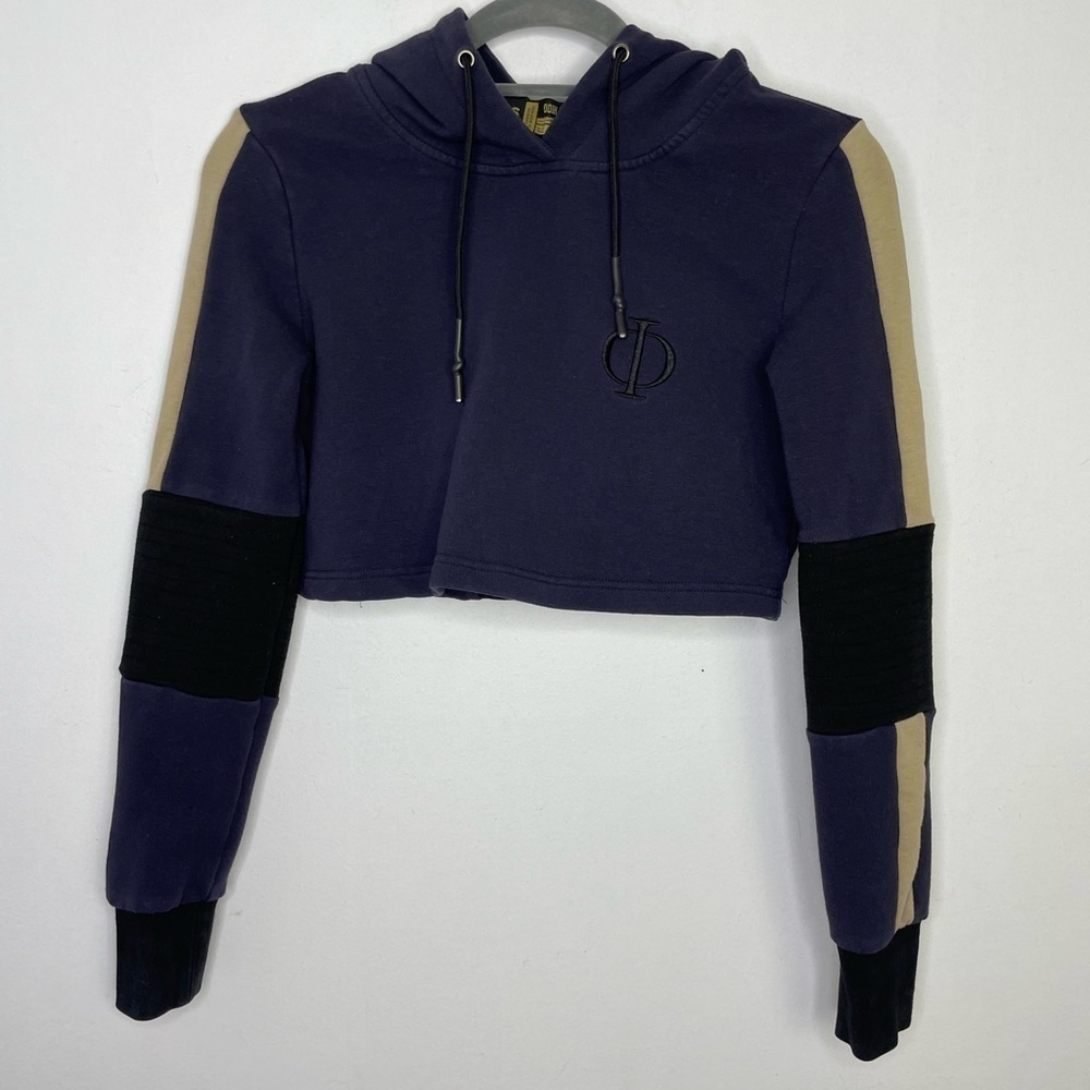 Odin gear wear cropped colorblock hoodie